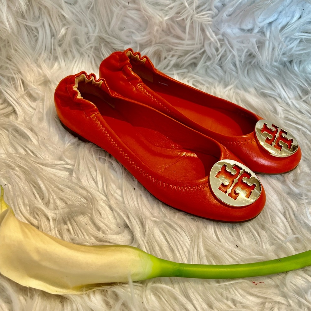 TORY BURCH flats orange 35.5 (5.5)